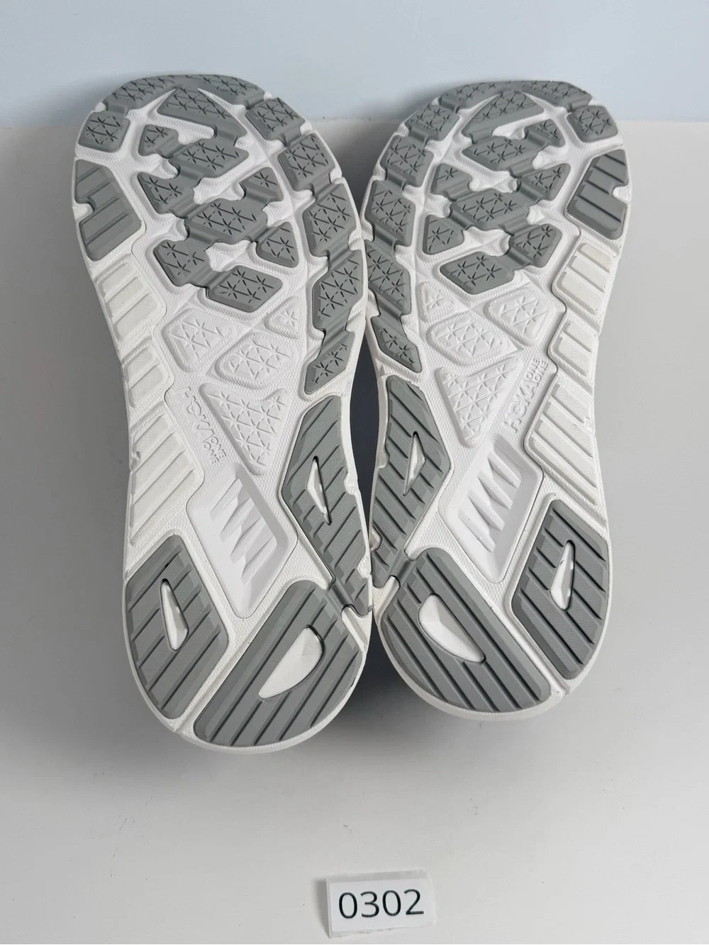 Hoka Men's Navy and White Clifton-style Cushioned Running Shoes